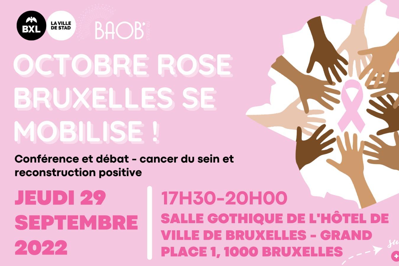 Octobre rose : Bruxelles se mobilise !